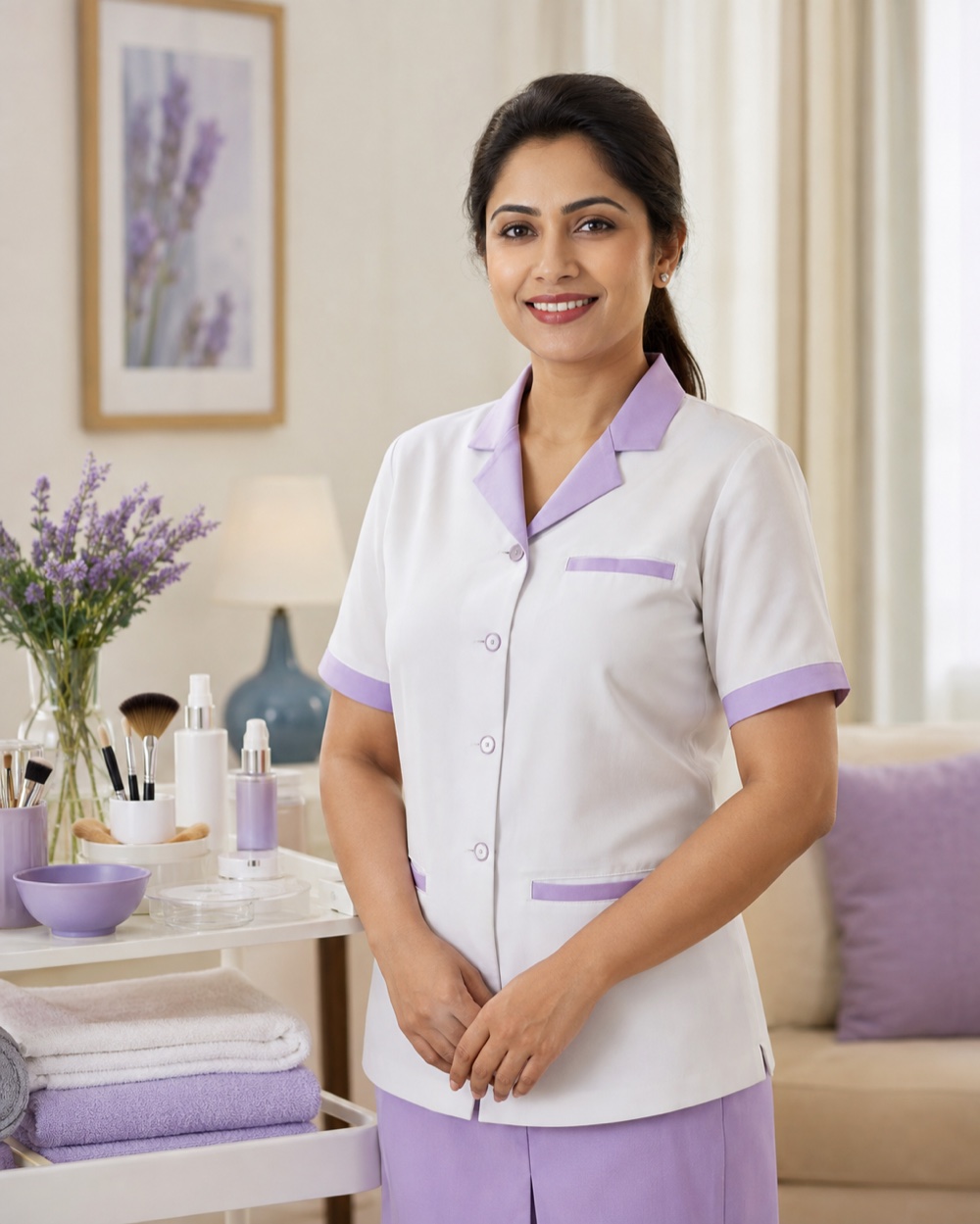 Professional doorstep salon beautician
